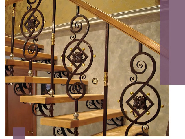 Изготовление кованых лестниц под ключ в Карасуке