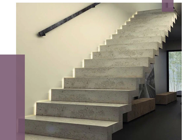 Облицовка бетонных лестниц в Карасуке от 4571 руб/м2