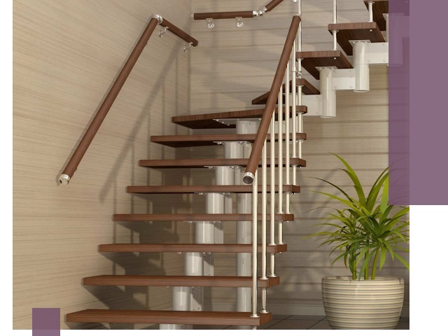 Изготовление модульных лестниц под ключ в Карасуке