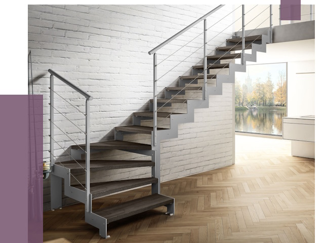 Г-образные лестницы под ключ в Карасуке от 36819 руб. | ПРОЛЁТ-Кск