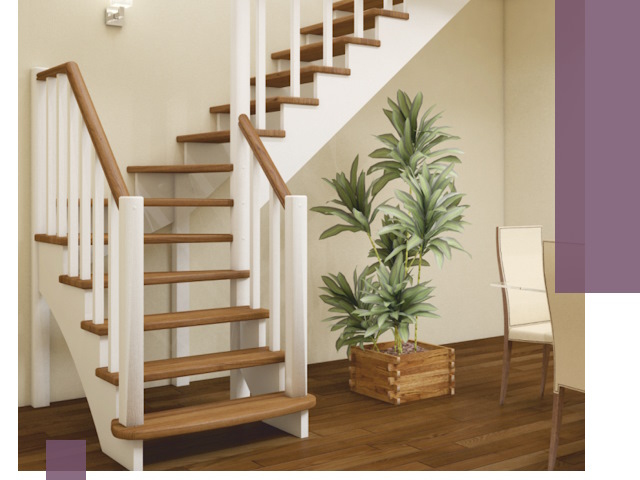 Г-образные лестницы под ключ в Карасуке — изготовление и монтаж