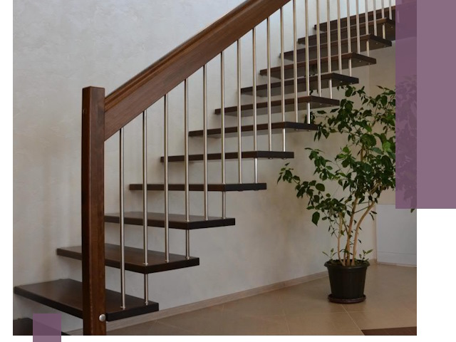 Лестницы на больцах под ключ в Карасуке – изготовление и монтаж