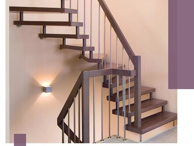 Изготовление лестниц на больцах в Карасуке под ключ