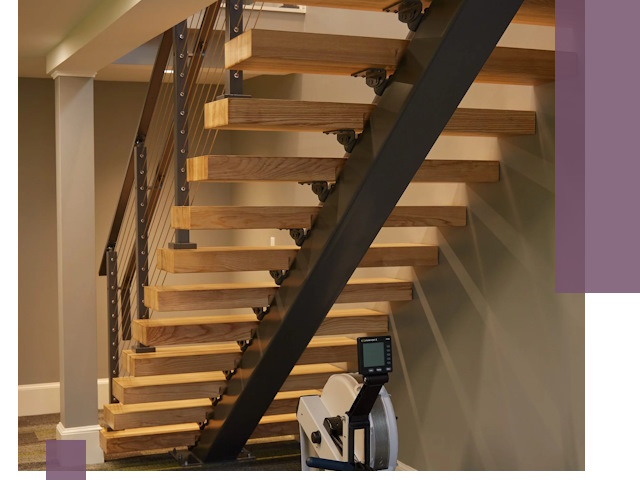 Лестницы на монокосоурах под ключ в Карасуке - изготовление и монтаж