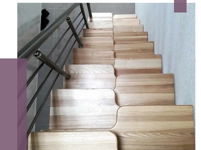 Лестницы гусиный шаг в Карасуке от 12950 руб. под ключ | ПРОЛЁТ-Кск