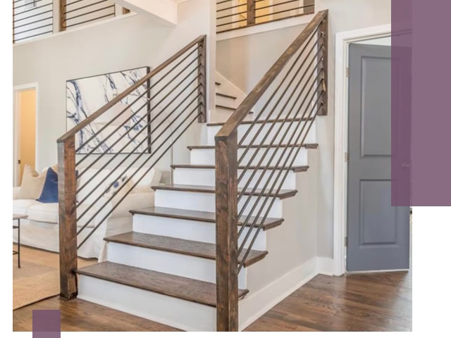 Лестницы для коттеджа под ключ в Карасуке — изготовление и монтаж