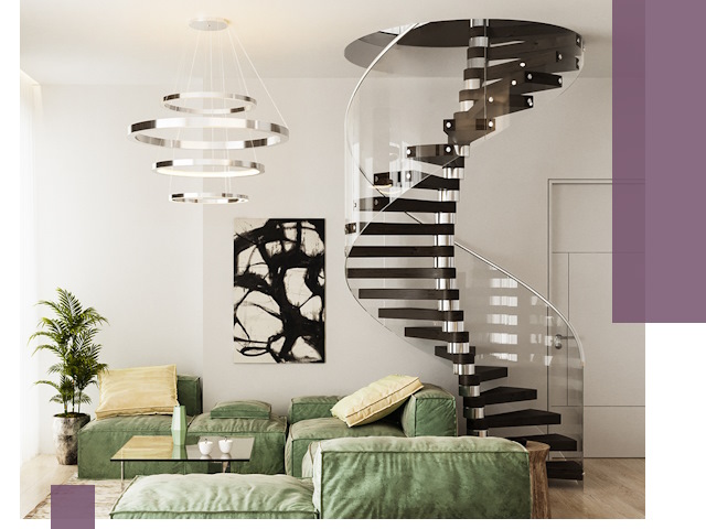 Лестницы для двухуровневой квартиры в Карасуке — изготовление и монтаж