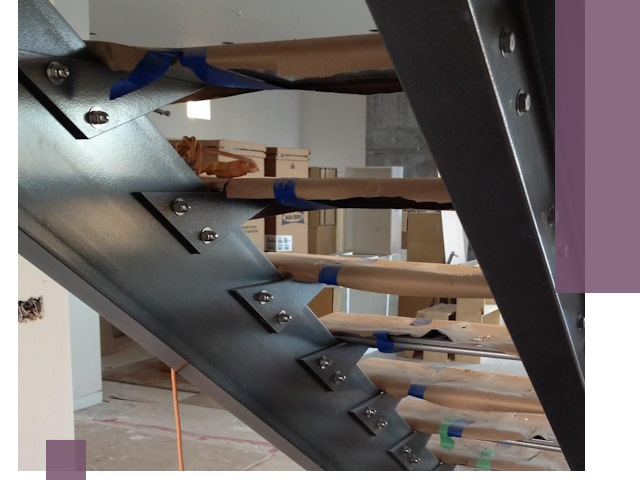 Усиление лестничных конструкций и усиление опор в Карасуке