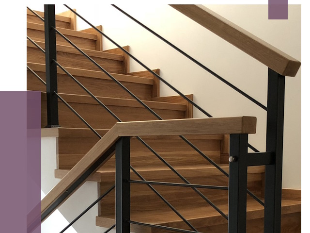 Обшивка металлической лестницы деревом в Карасуке от 4317 руб.