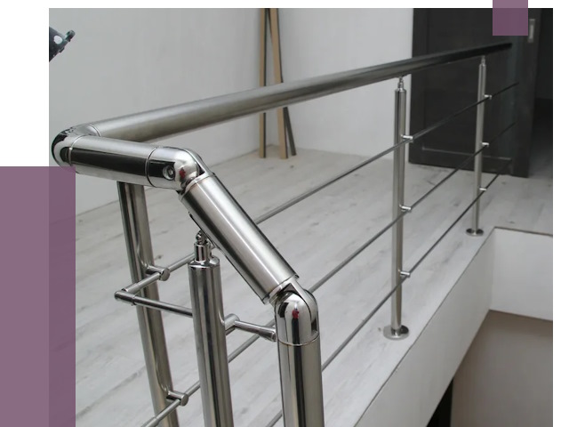 Перила из нержавеющей стали в Карасуке от 8938 руб. под ключ | ПРОЛЁТ-Кск