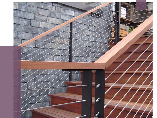 Тросовые перила под ключ в Карасуке от 7719 руб.