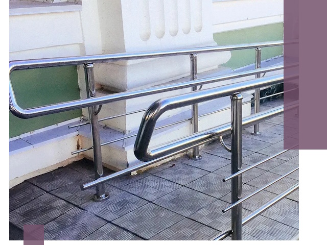 Ограждения пандусов из металла и нержавейки в Карасуке