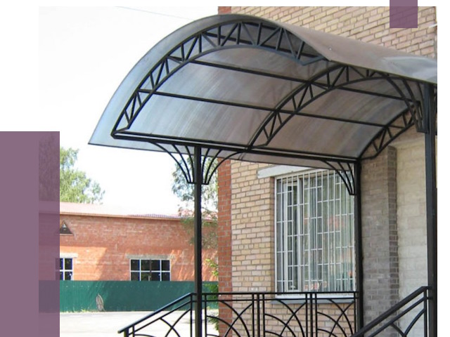 Металлические навесы и козырьки в Карасуке от 12696 руб.