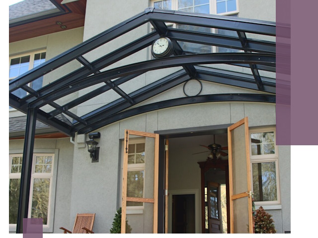 Изготовление и монтаж навесов и козырьков в Карасуке