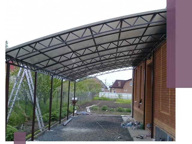 Профессиональный монтаж навесов под ключ в Карасуке