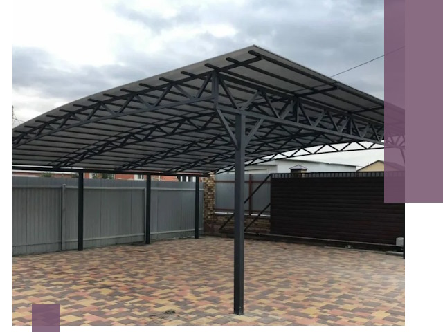 Недорогие навесы под ключ в Карасуке — изготовление и монтаж