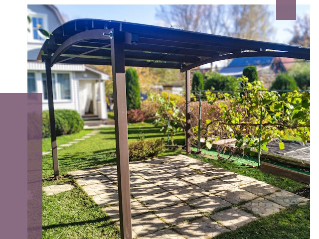 Навесы для дачи в Карасуке от 12645 руб. под ключ — ПРОЛЁТ-Кск