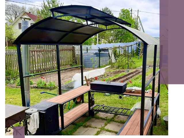 Навесы для барбекю в Карасуке: изготовление, монтаж и демонтаж