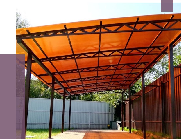 Односкатные навесы под ключ в Карасуке от 13052 руб. 