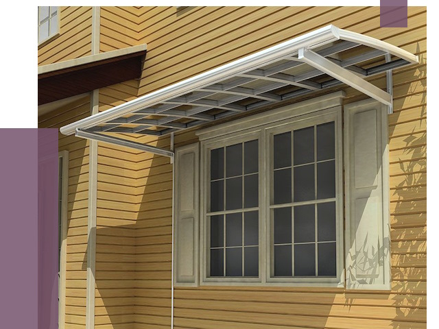 Козырьки над окнами в Карасуке от 7567 руб. — монтаж, покупки | ПРОЛЁТ-Кск