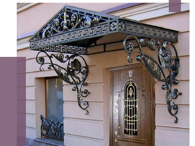 Кованые козырьки в Карасуке под ключ от 12645 руб. — ПРОЛЁТ
