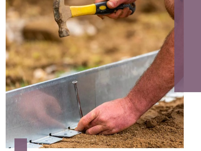 Монтаж металлических бордюров в Карасуке быстро и качественно